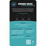 Groen gras graszaad etiket