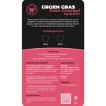 Groen Gras Groen graszaad startpakket etiket