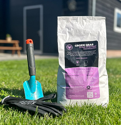Groen Graszaad Renovatiepakket - GewoonGroenGras gras herstellen na de zomer